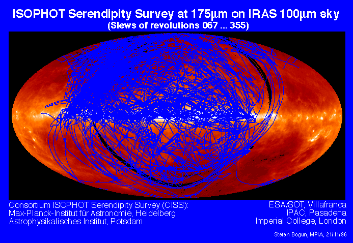 ISOPHOT Serendipity Slew Map
